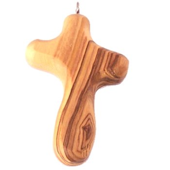 Comfort Holding Cross - Olive wood - Holding Cross with hook (2 inches - 5 cm...、mySite、topwebapps