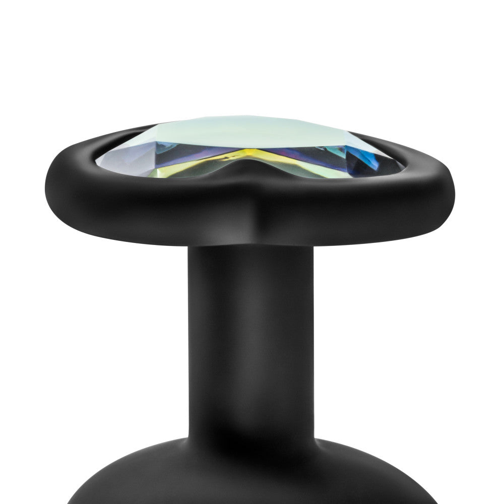 Luxe By Blush® | Bling's Training Kit Black With Rainbow Gems Anal Plug、mySite、bottomscart