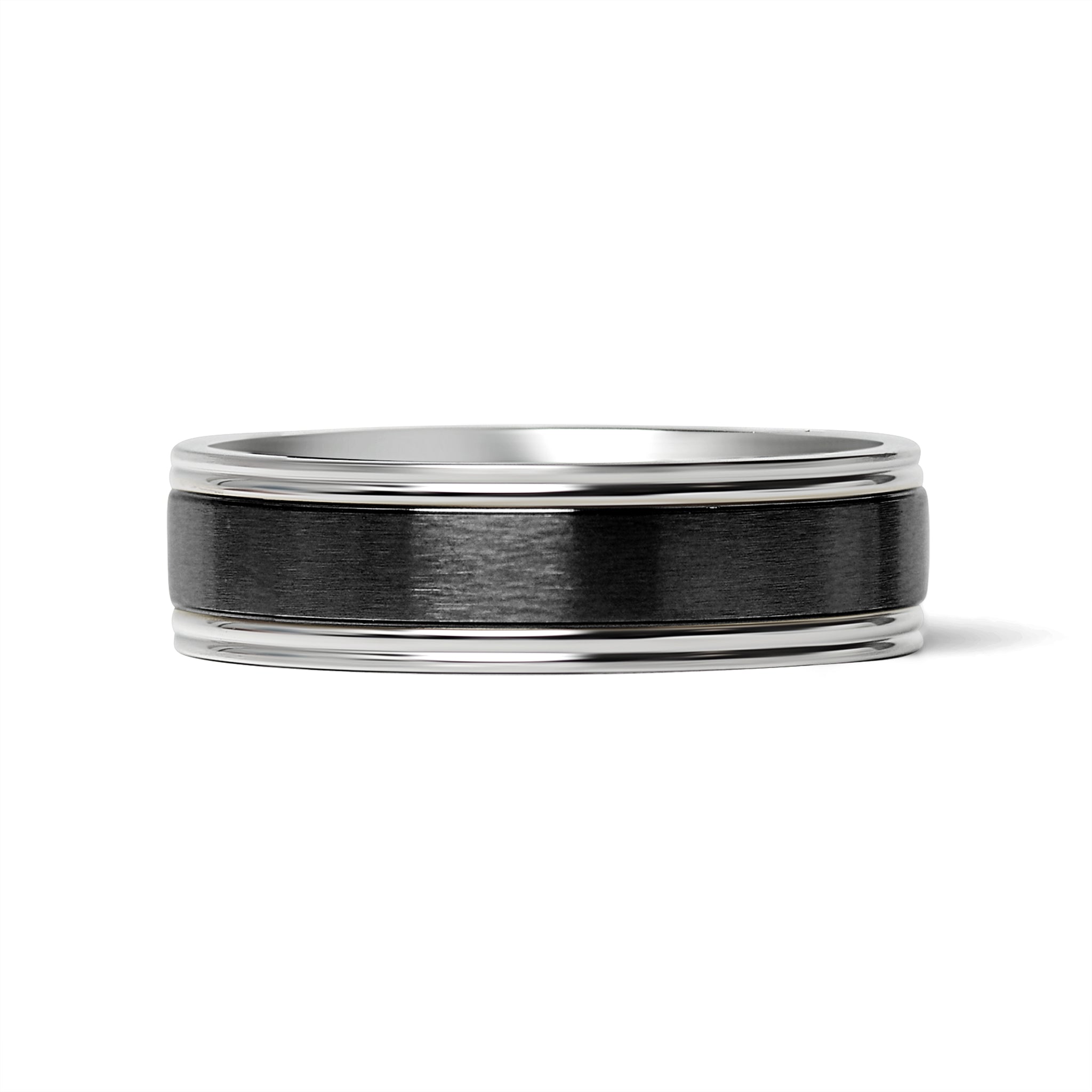 Stainless Steel Black Center Blank Ring / CFR7028、mySite、dreamappss