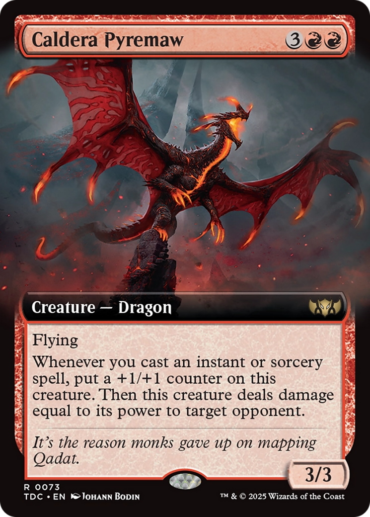 Caldera Pyremaw (Extended Art) Tarkir: Dragonstorm Commander、mySite、waistdrama