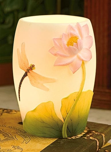 Dragonfly & Water Lily Night Lamp、mySite、g9winljtr