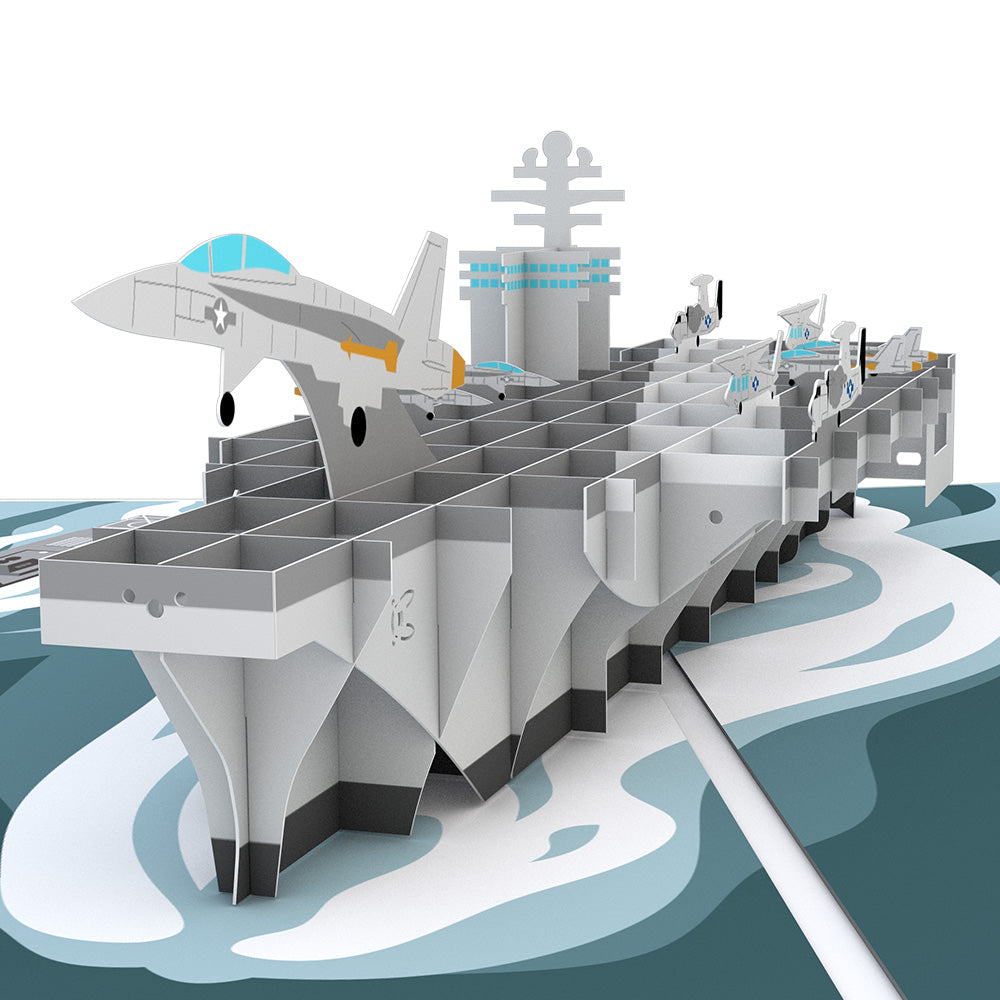 U.S. Aircraft Carrier Pop-Up Card、mySite、solidvoid