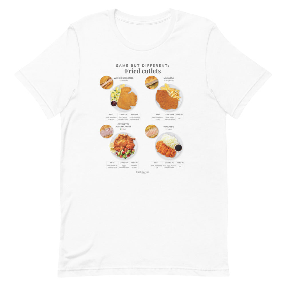 Same But Different Fried Cutlets Short-Sleeve Unisex T-Shirt、mySite、camillekostekn