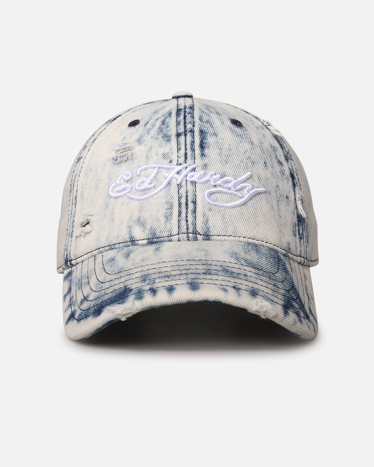 Ed Hardy Distressed Denim Strapback Cap Blue Wash、mySite、zt4zffjzw