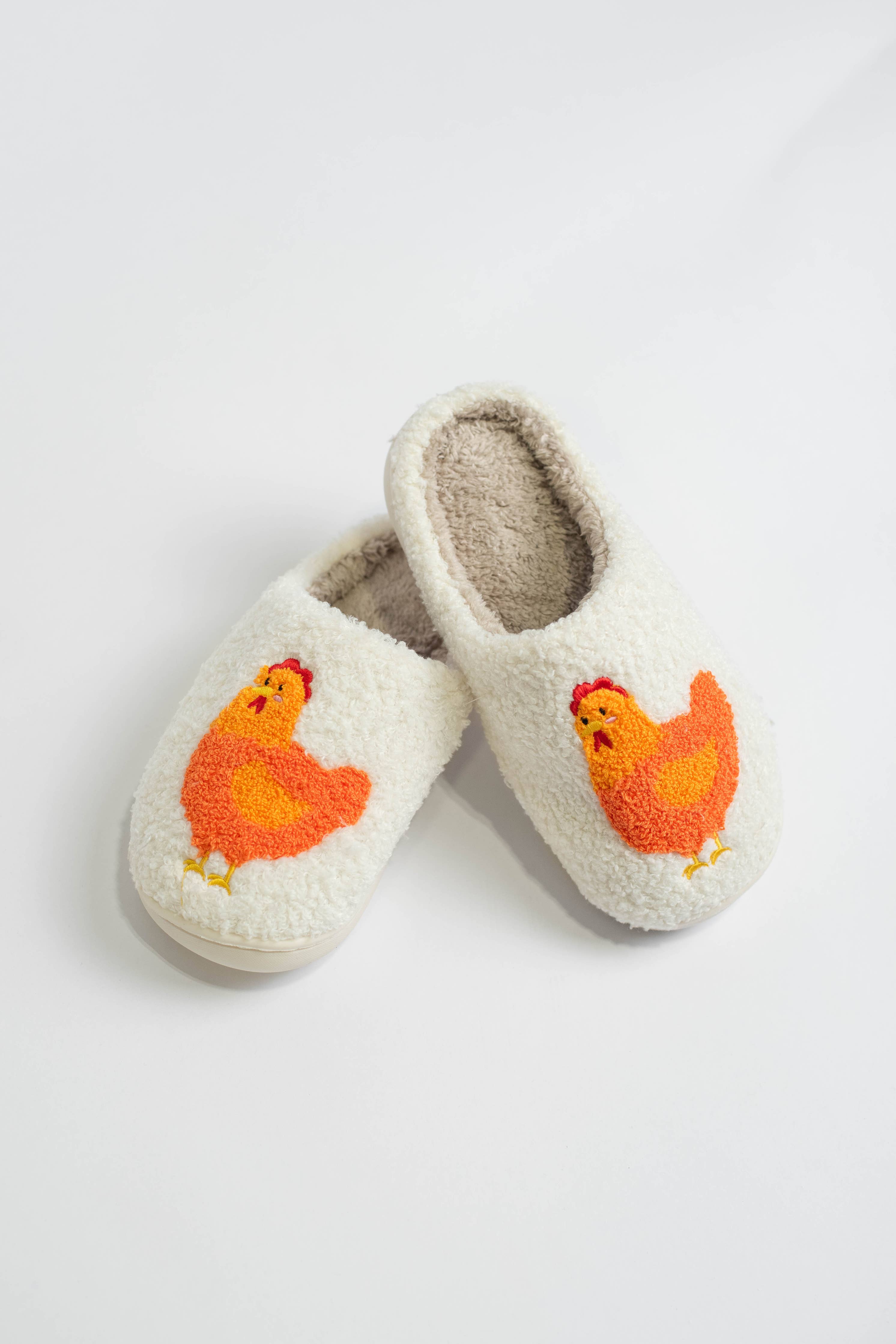 Fuzzy Chicken Slippers- Adult Chicken Lovers LOOK!、mySite、g9winljtr
