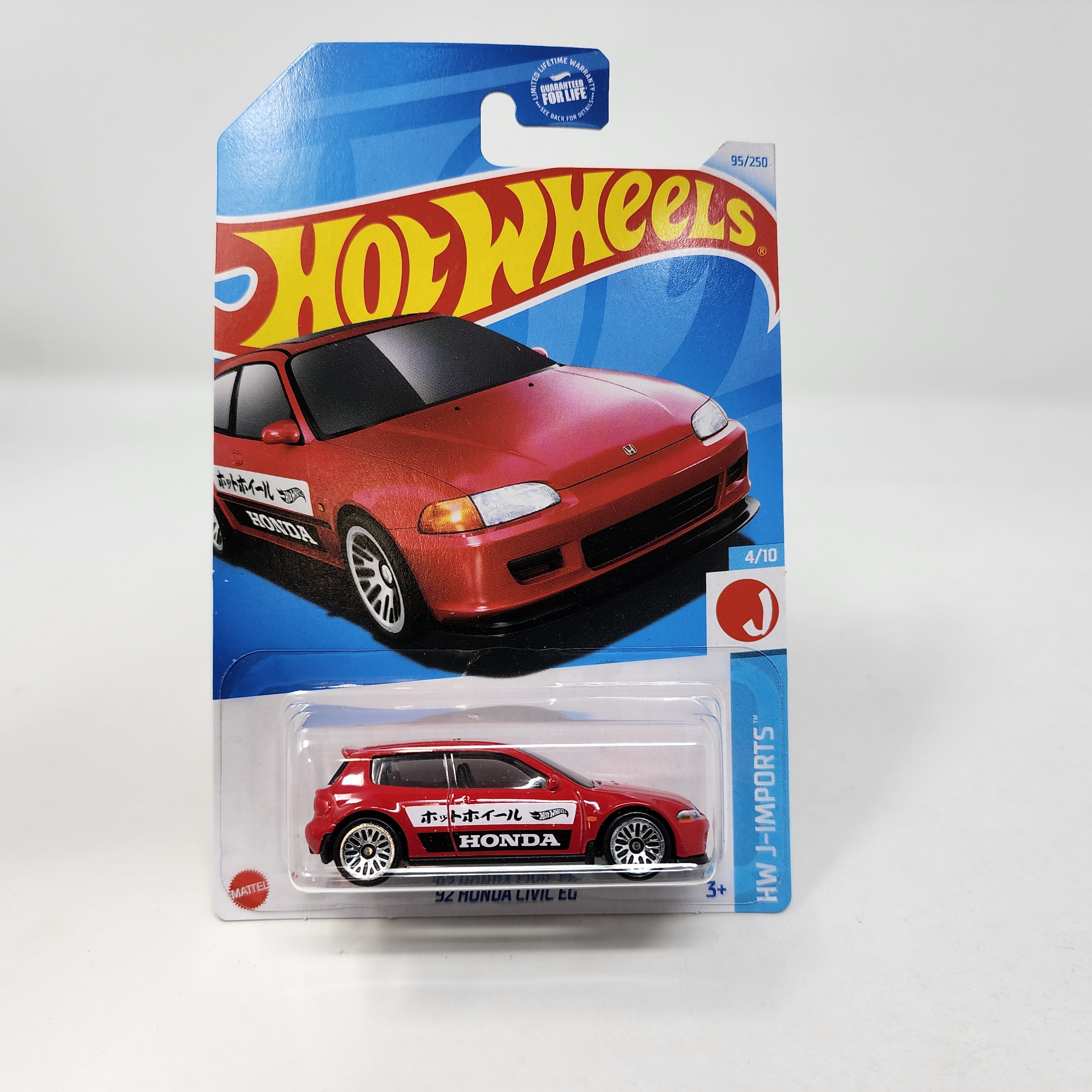 '92 Honda Civic EG #95 * RED * Hot Wheels 2024、mySite、hgirdovlk