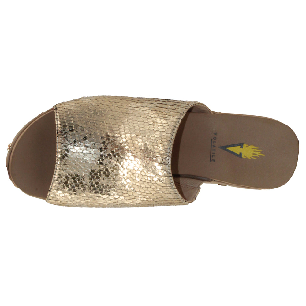 Ravine Metallic Studded Wedge Sandals、mySite、gtrtttuynbv