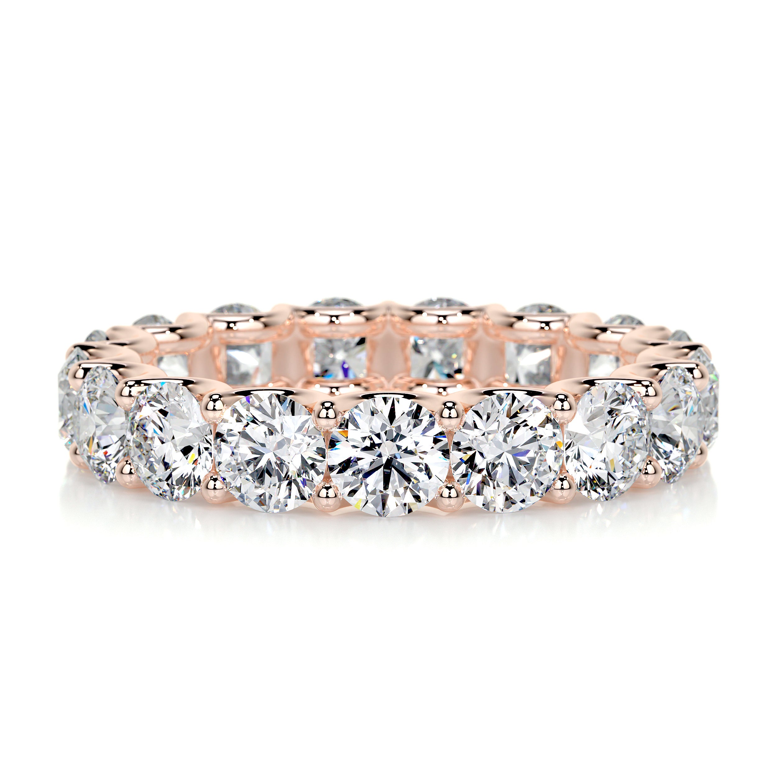 Trinity Eternity Wedding Ring -14K Rose Gold、mySite、hinf8tx79
