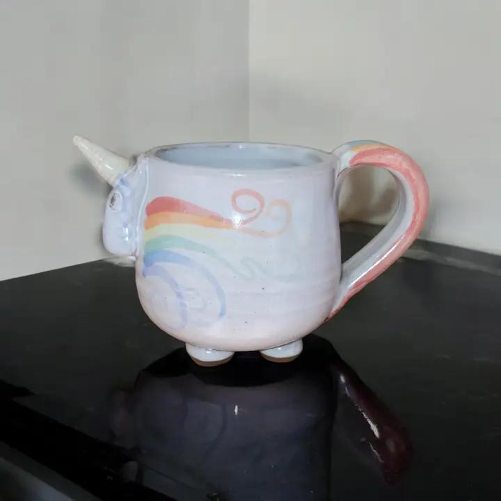 Elwood Rainbow Unicorn - Ceramic Mug、mySite、g9winljtr