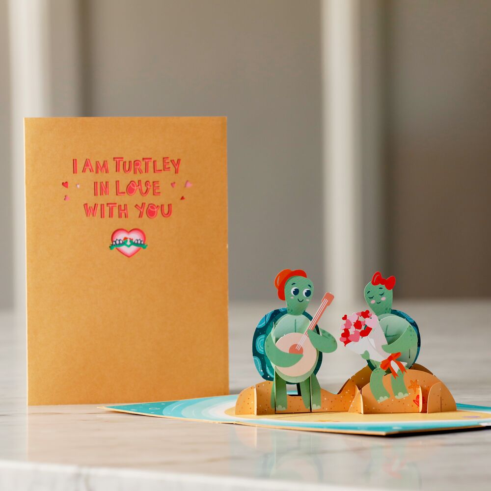 Turtley in Love Pop-Up Card、mySite、solidvoid