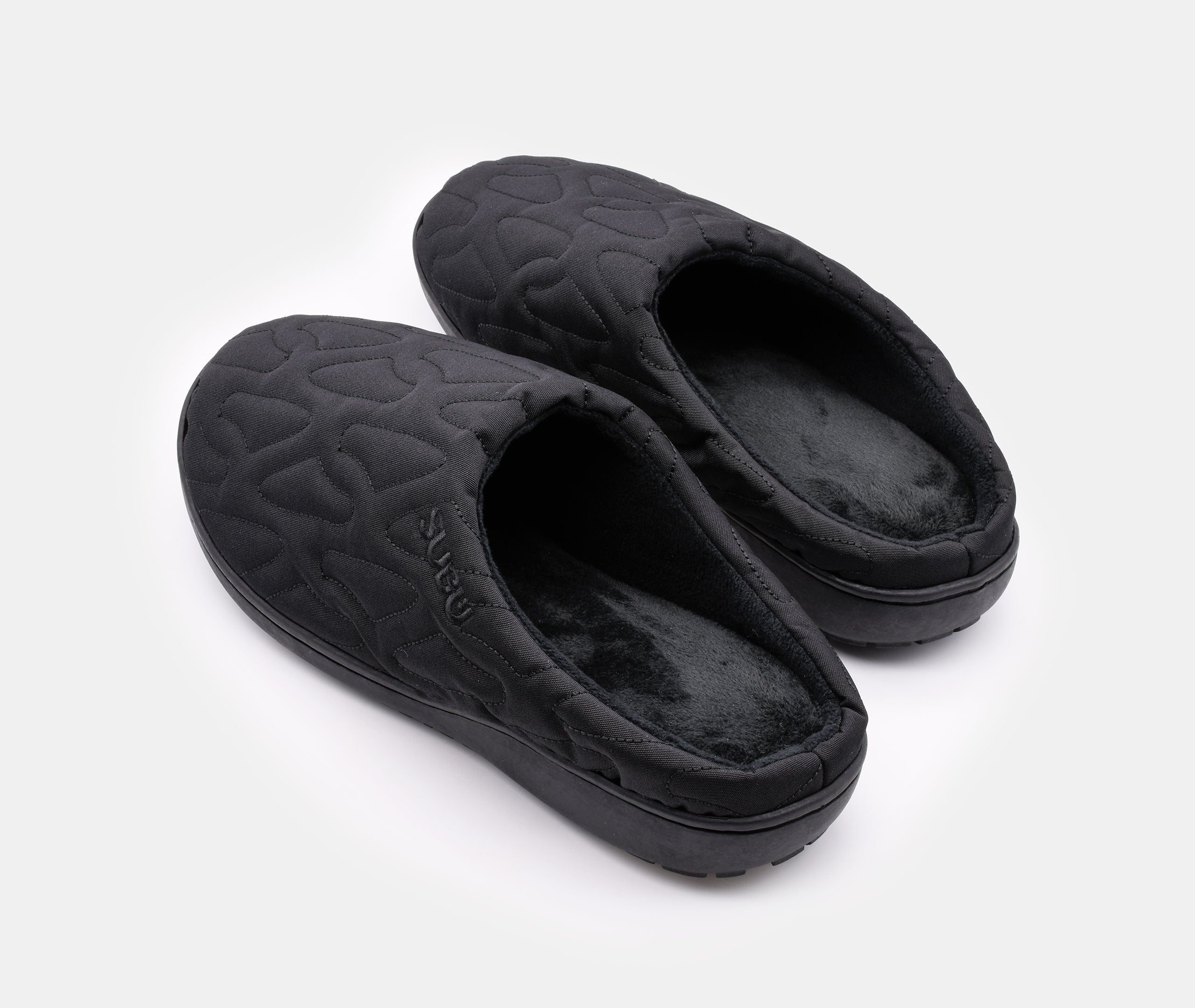SUBU Nannen Outline Slippers - Black、mySite、topwebapps
