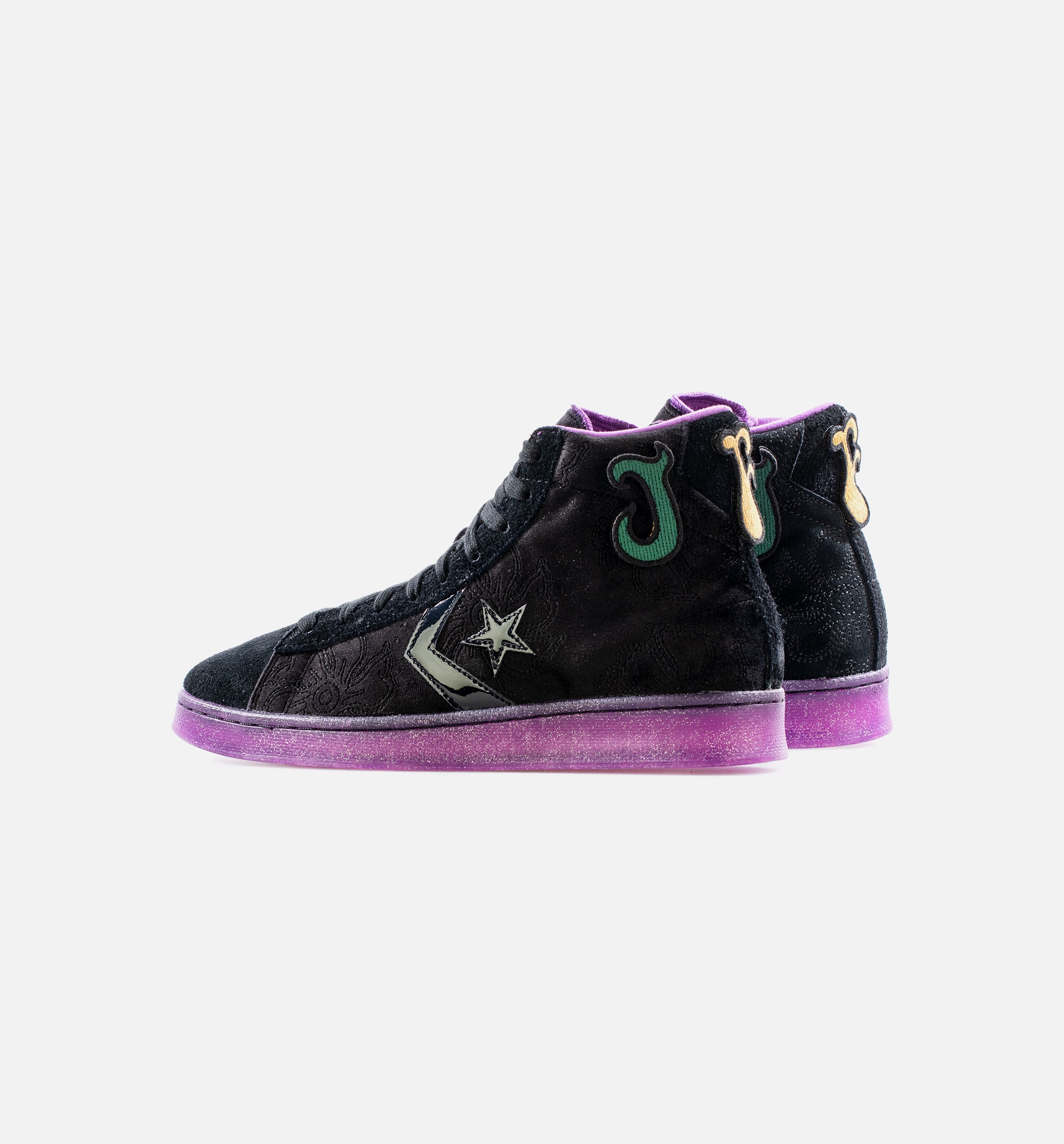Joe Freshgoods X Pro Leather Hi Top Mens Lifestyle Shoe - Black/Purple、mySite、dreamappss