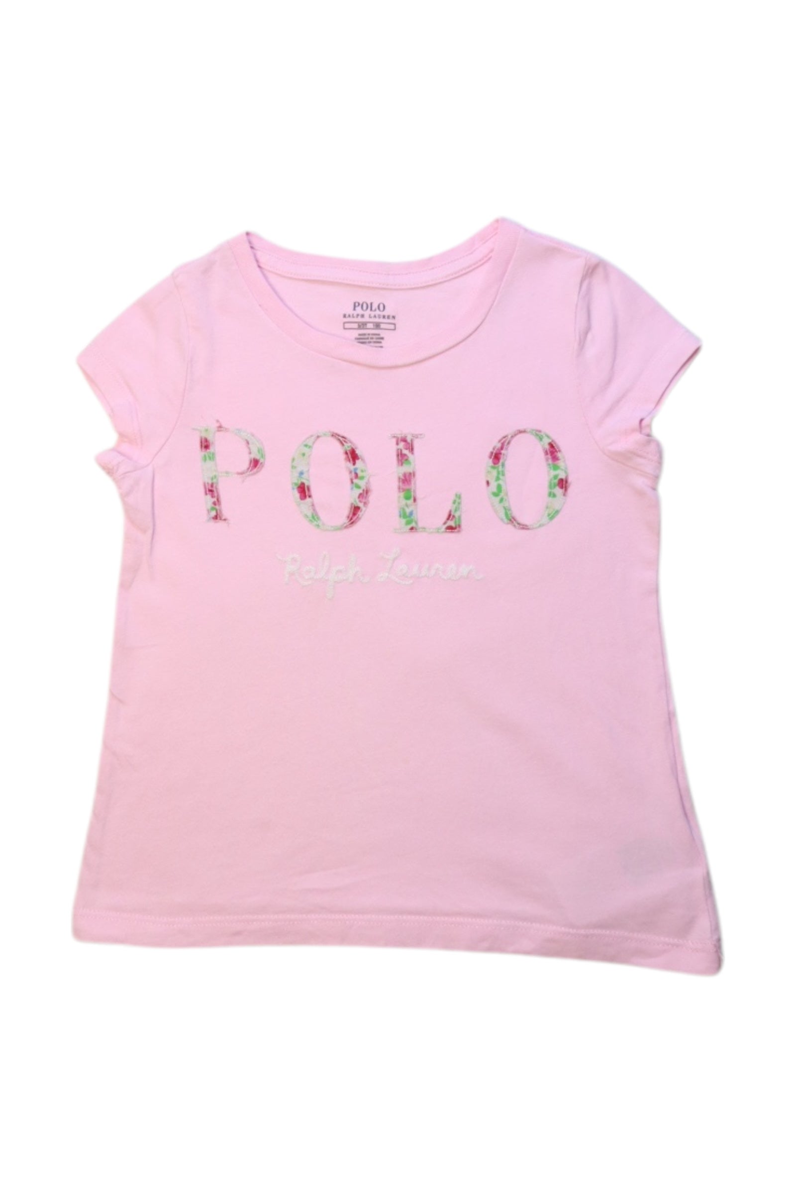 Polo Ralph Lauren Floral Logo Short Sleeve T-Shirt, Size 3T、mySite、g9winljtr