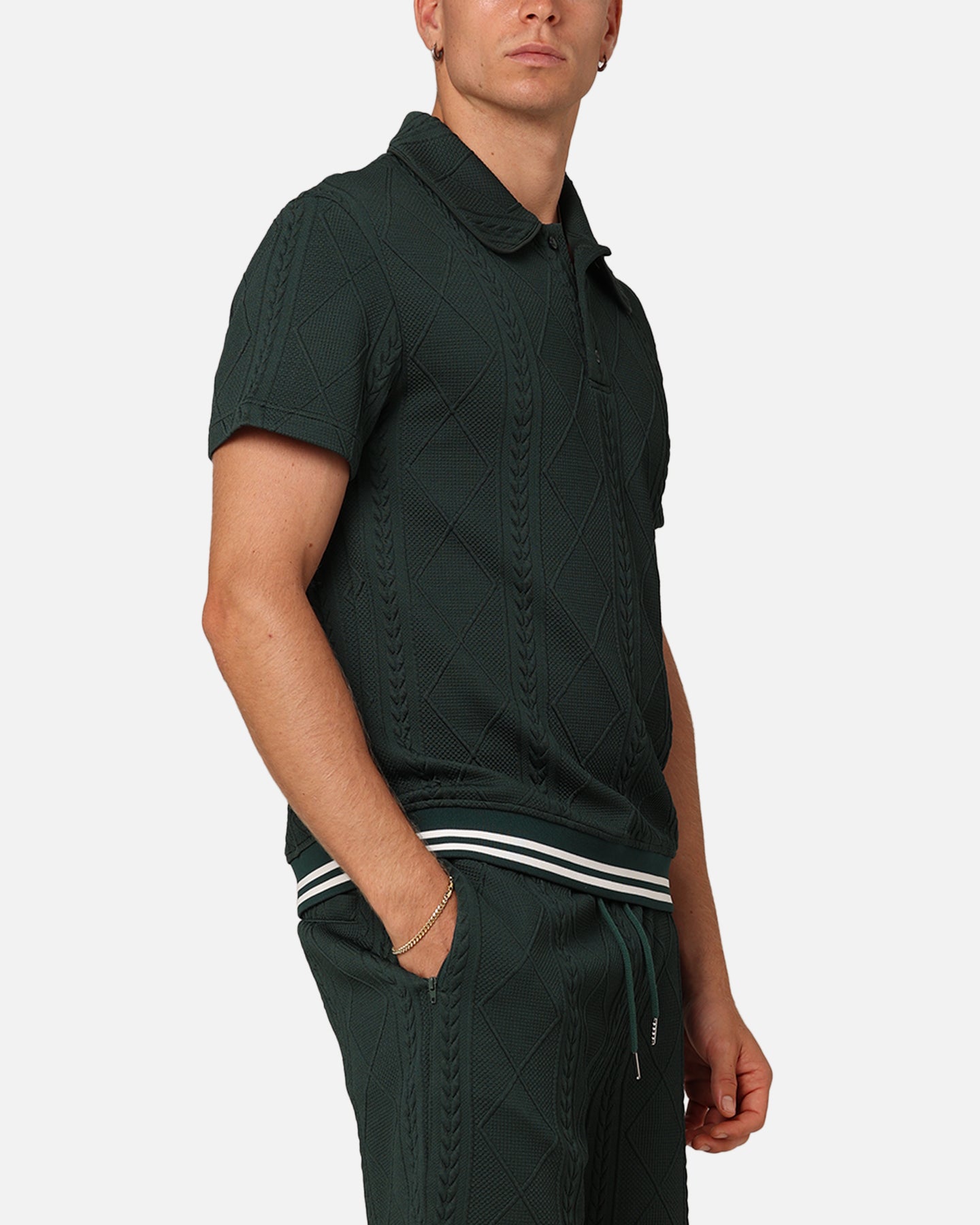 XXIII Danny Knit Polo Shirt Deep Green、mySite、zt4zffjzw
