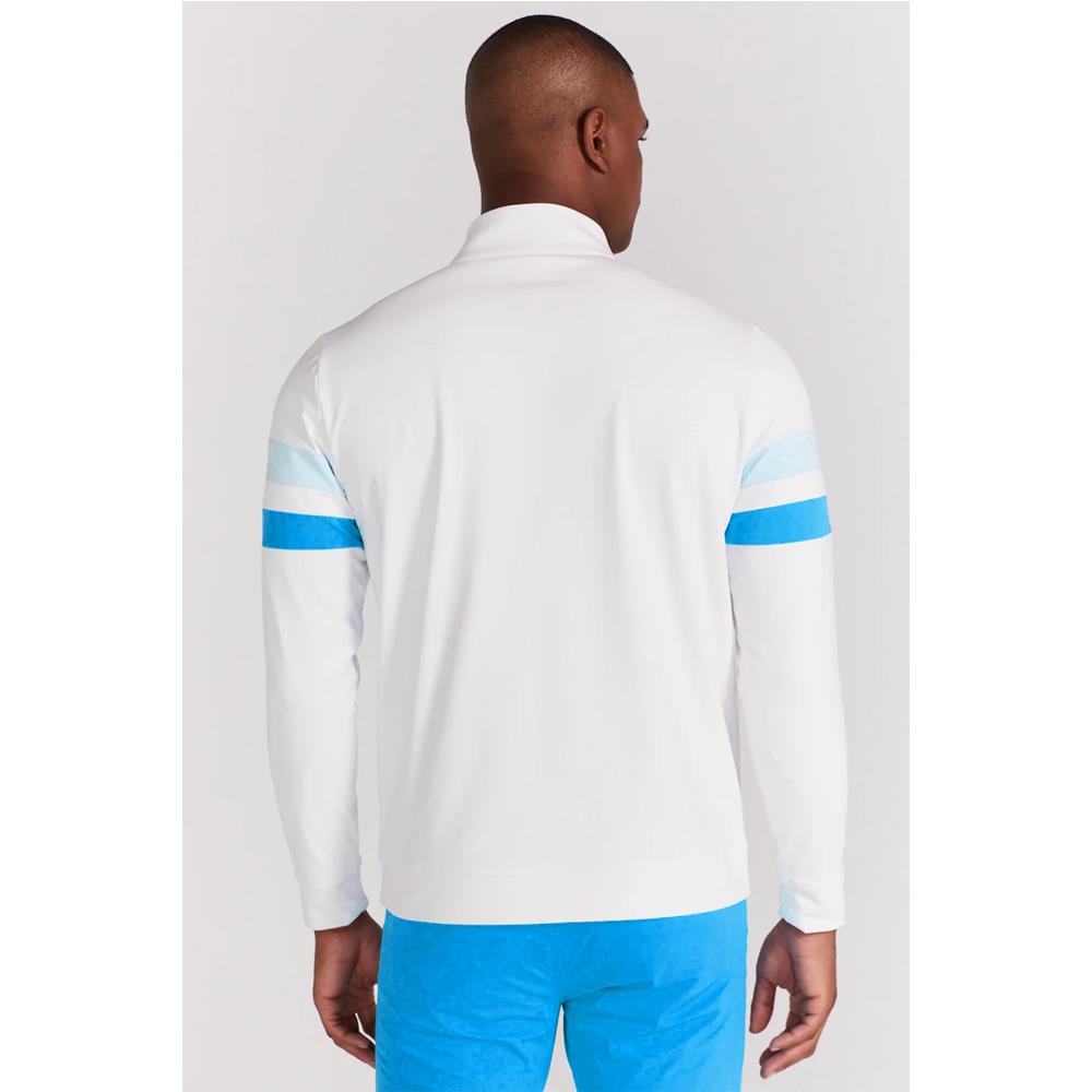 Redvanly Men's Wilson 1/4 Zip Longsleeve - White