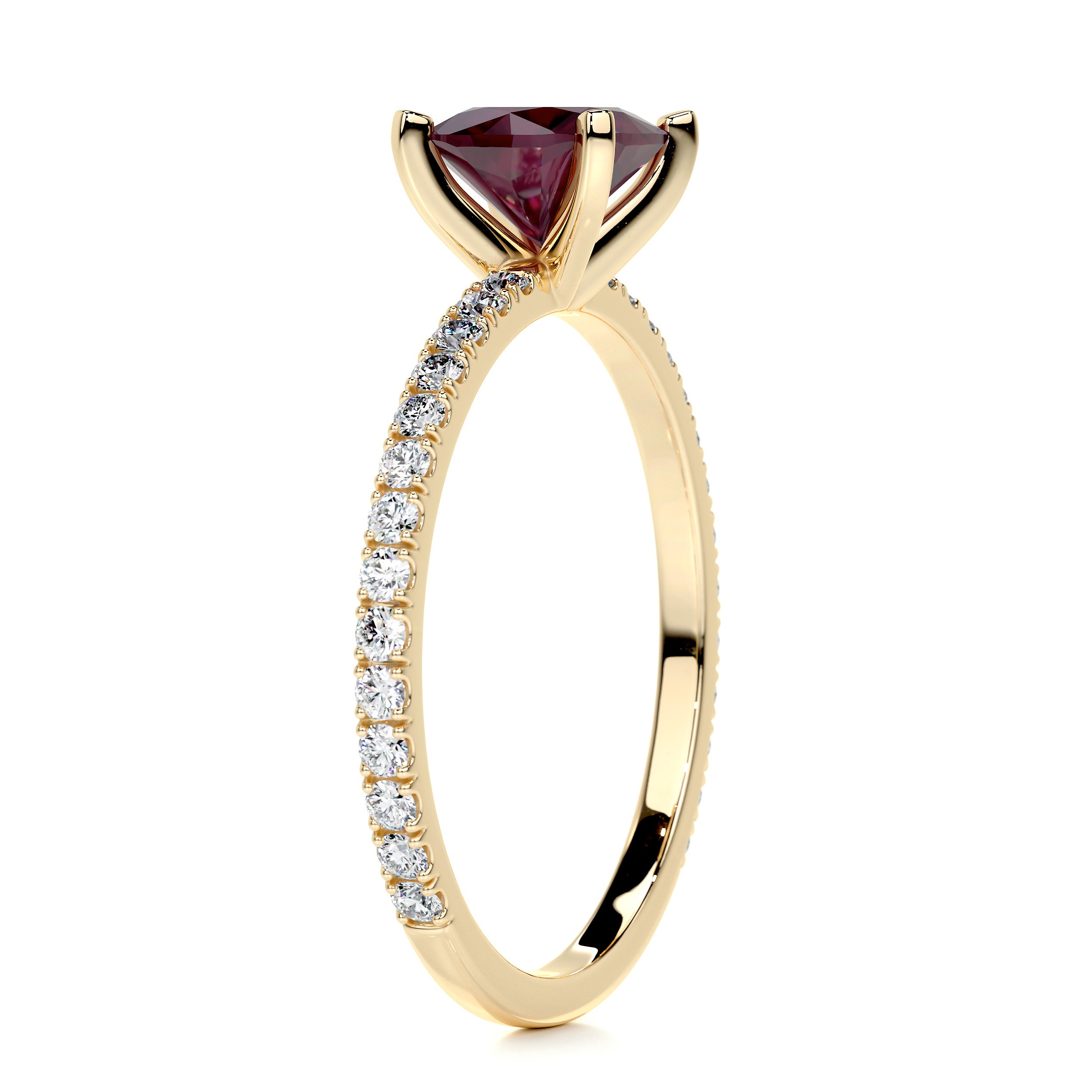 Stephanie Gemstone & Diamonds Ring (1.8 Carat) -18K Yellow Gold、mySite、hinf8tx79