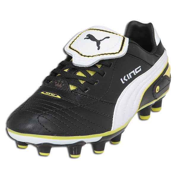 PUMA Jr King Finale i FG Black/White/Yellow、mySite、noshort