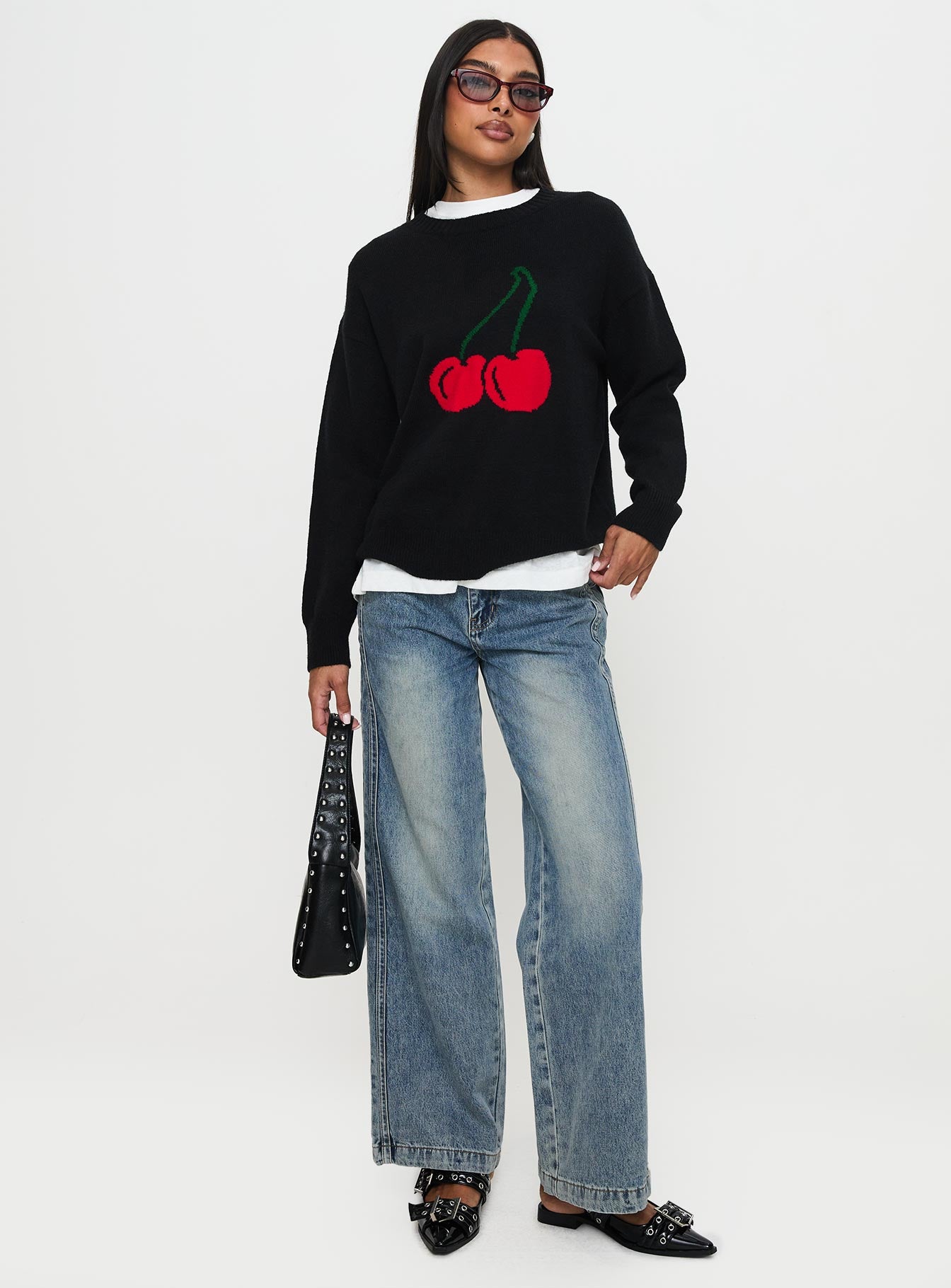 My Dear Knit Sweater Black、mySite、solidvoid