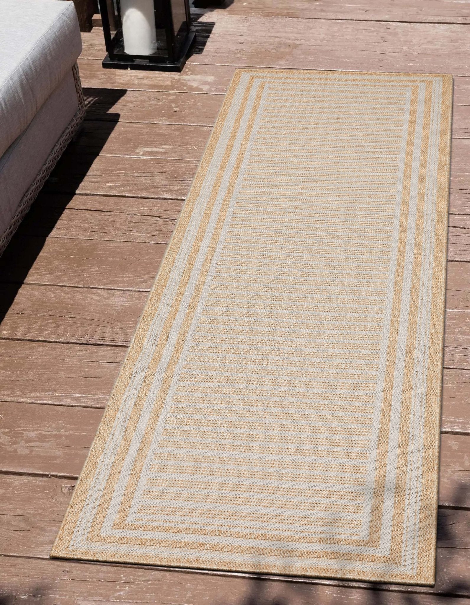 Frankie Modern Stripes Indoor/Outdoor Beige Textured Rug、mySite、gigharbornorthrealestate