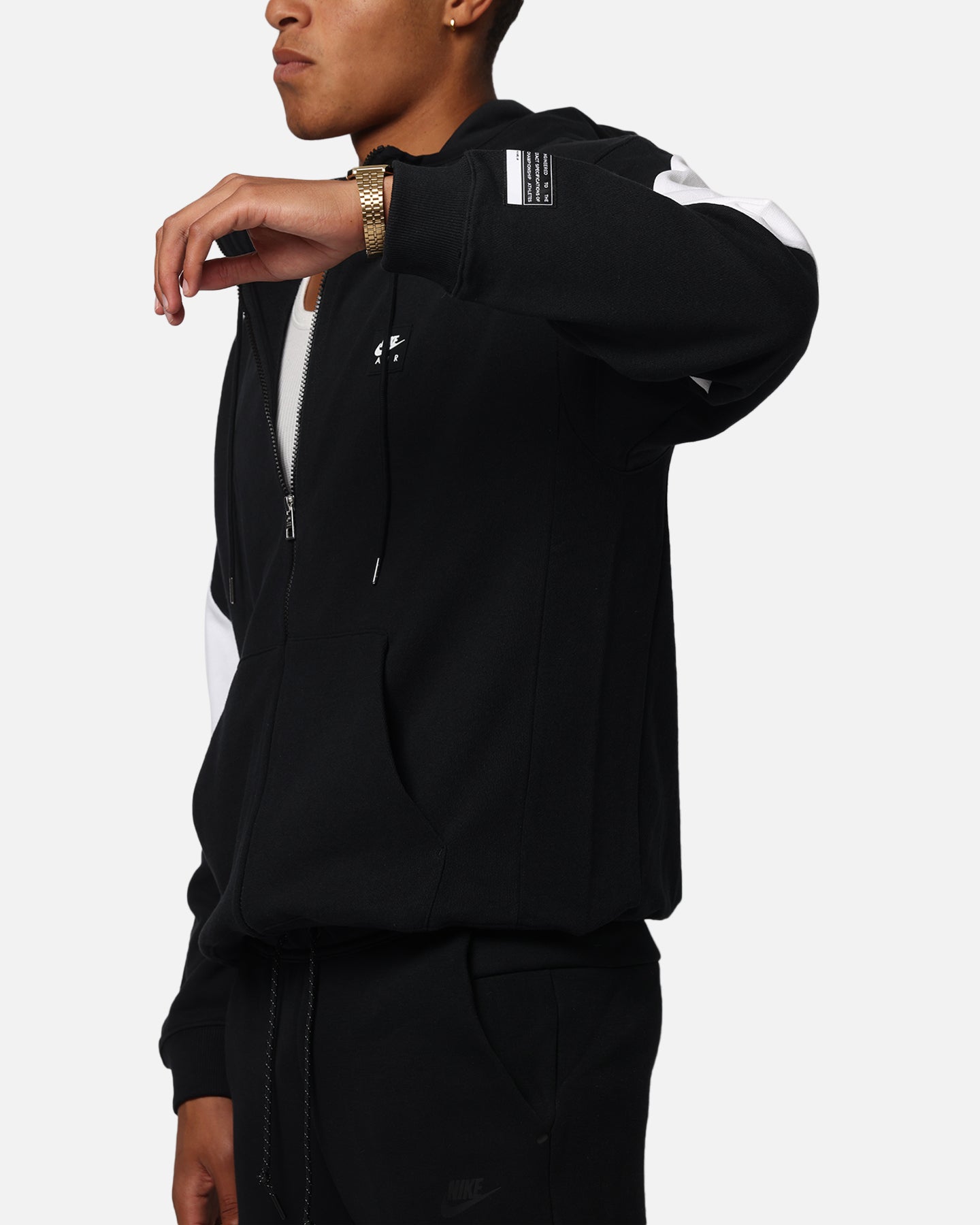 Nike Air Full-Zip Fleece Hoodie Black/White/White、mySite、zt4zffjzw