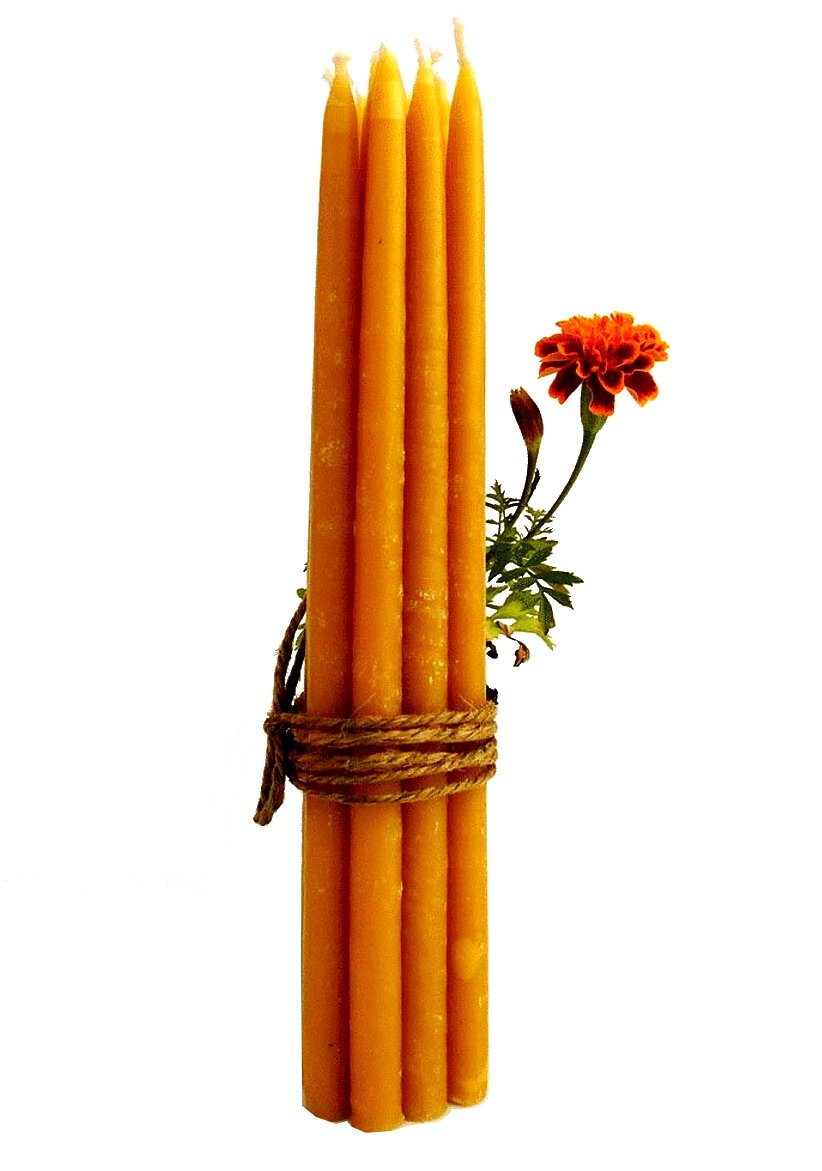 Holy Land Market Pure Beeswax Organic Hand Made Candles - Orthodox Church Candles from Jerusalem - 3/8 Inch Diameter、mySite、topwebapps