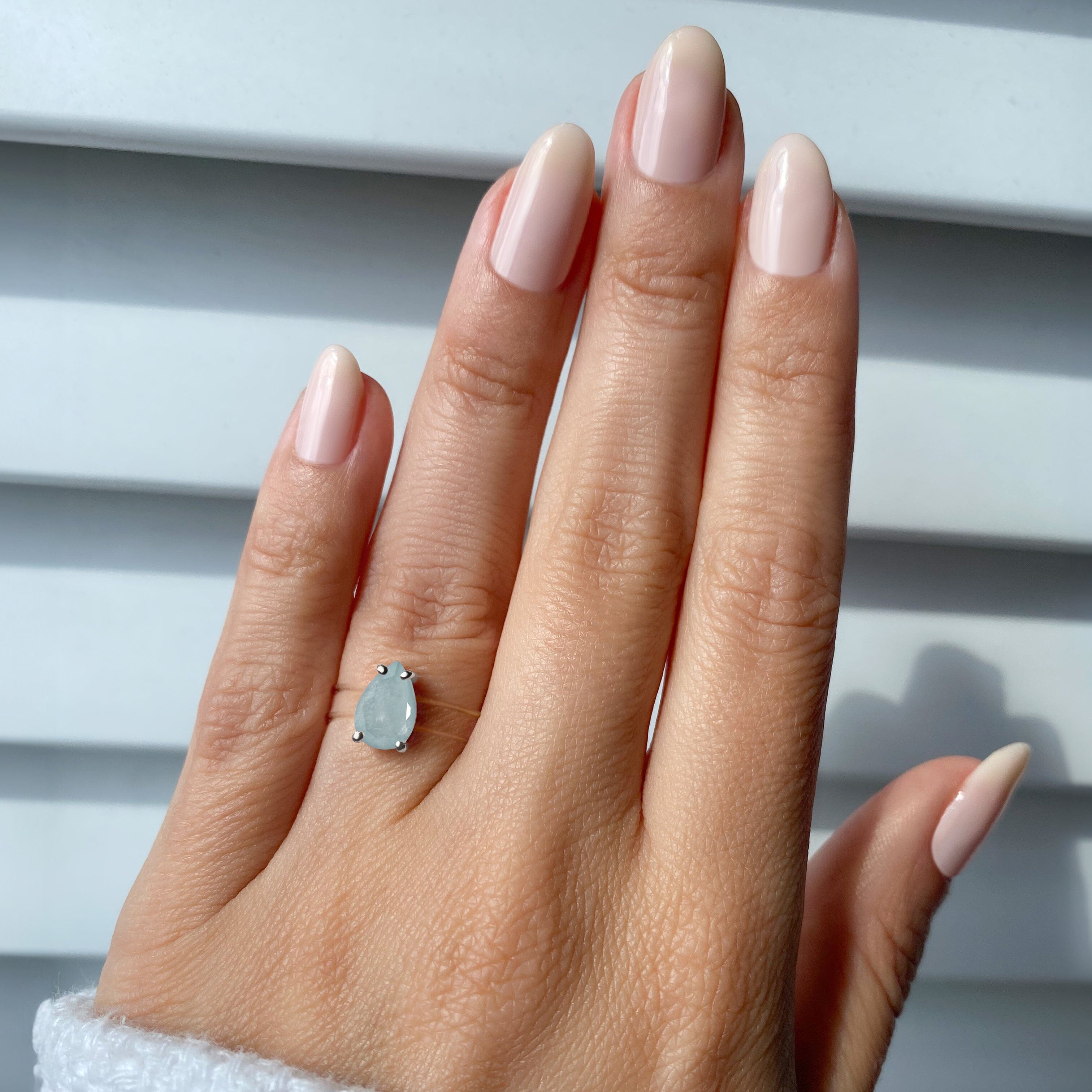 Aquamarine Ring Floating Sway - March Birthstone、mySite、hinf8tx79