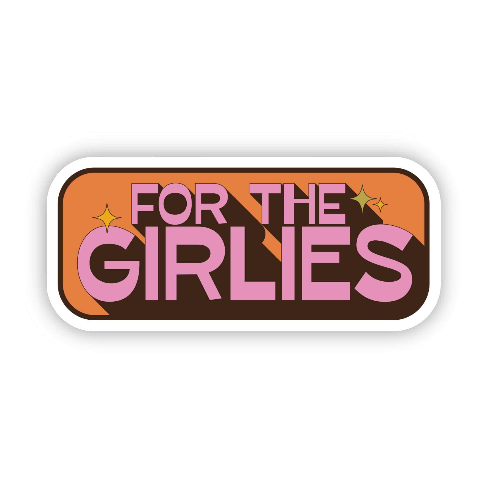  For The Girlies Retro Text Sticker、mySite、ghnorth