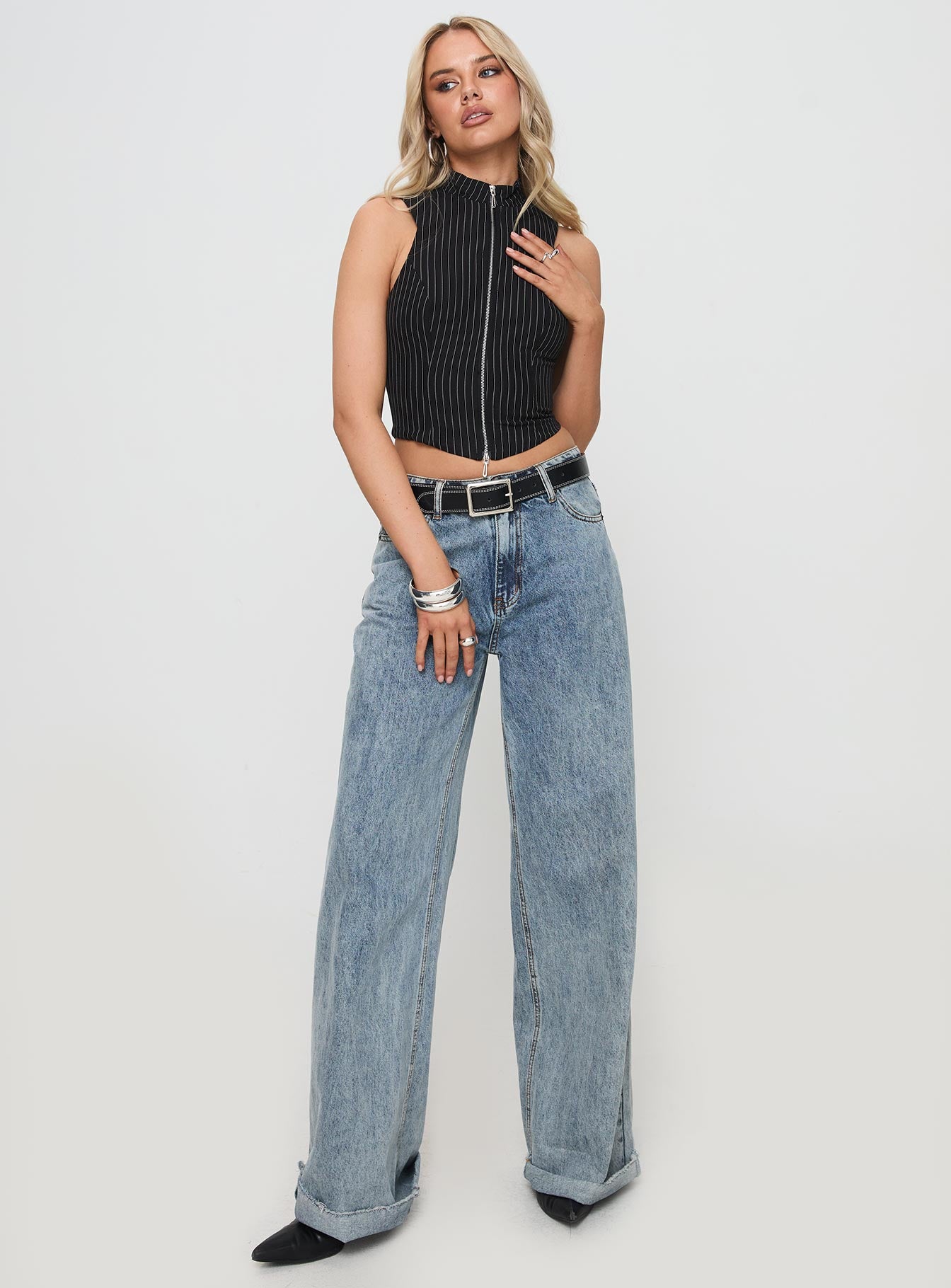 Messa Top Black Pinstripe、mySite、solidvoid