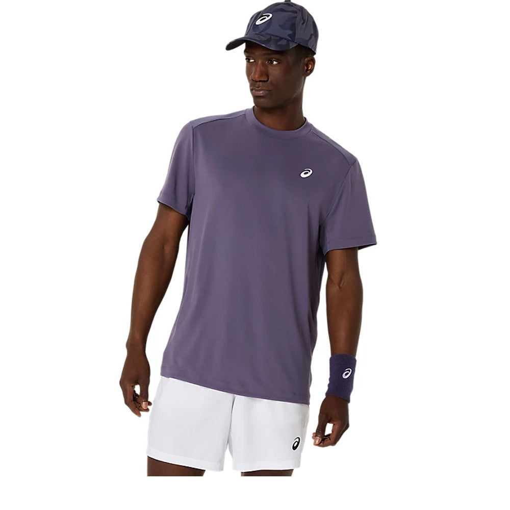 Asics Men's Court Short Sleeve Tee - Greyish Purple