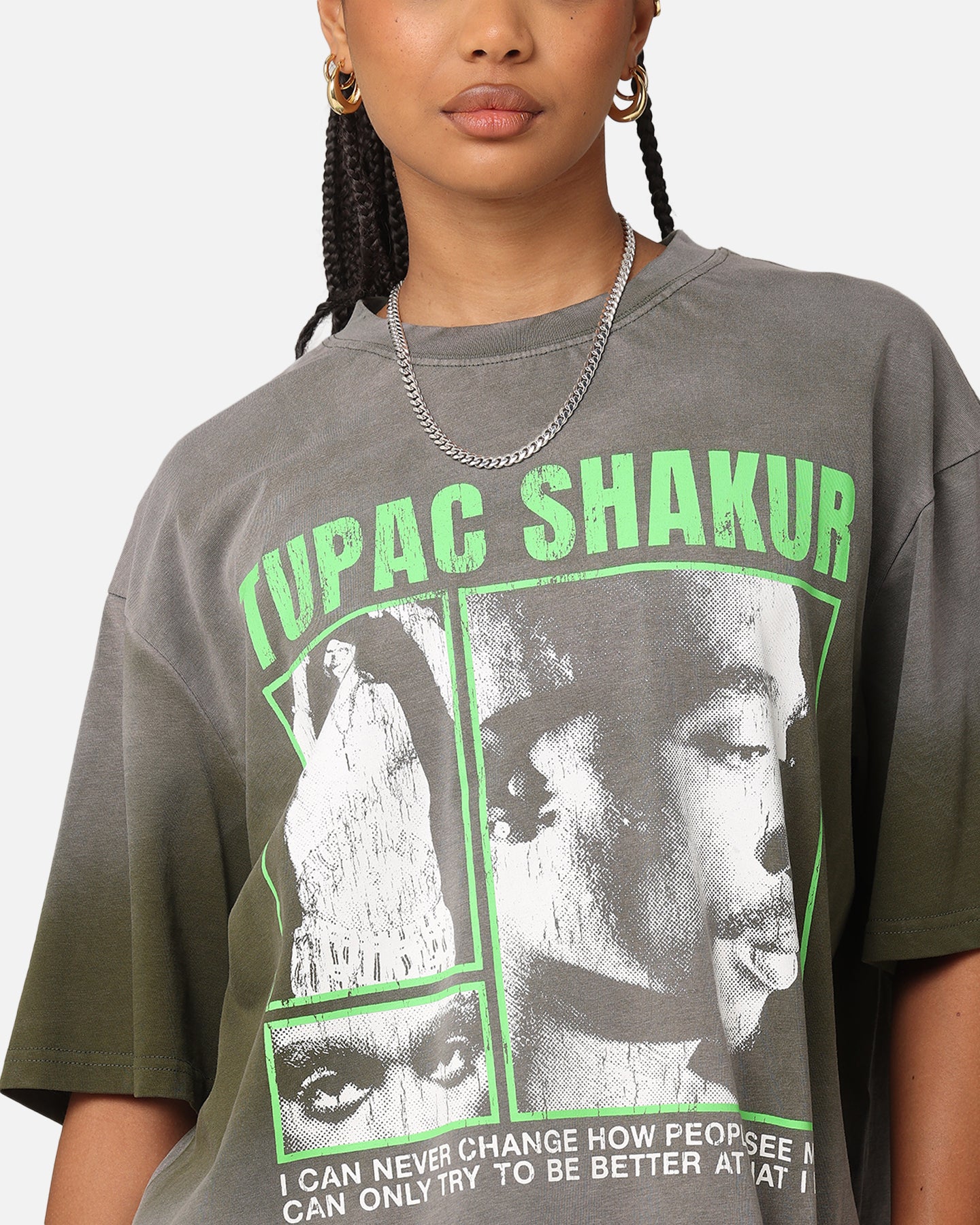 Tupac Never Change Sunfade T-Shirt Vintage Olive、mySite、zt4zffjzw