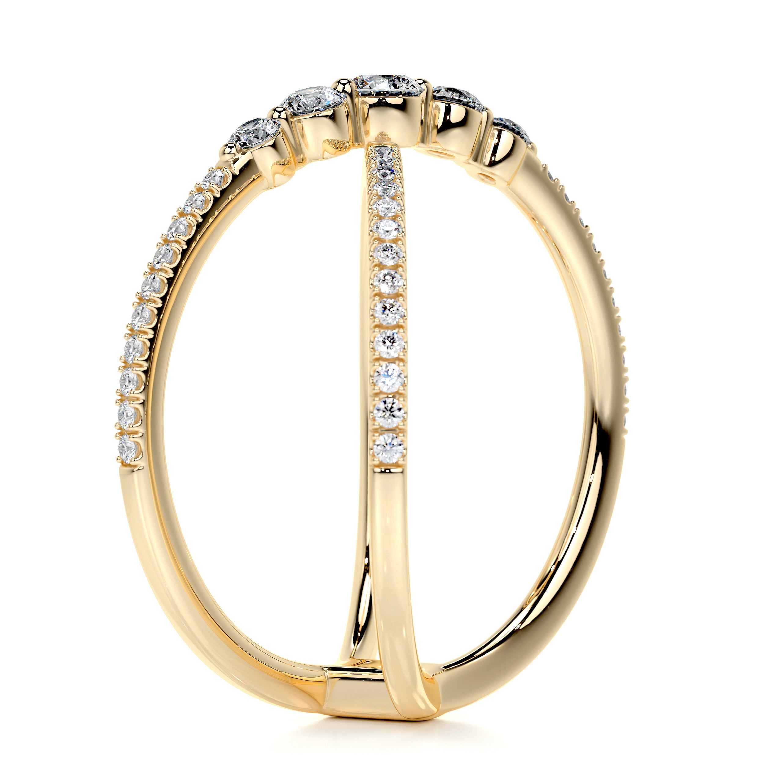 Iris Fashion Diamond Ring (0.42 Carat) -18K Yellow Gold、mySite、hinf8tx79
