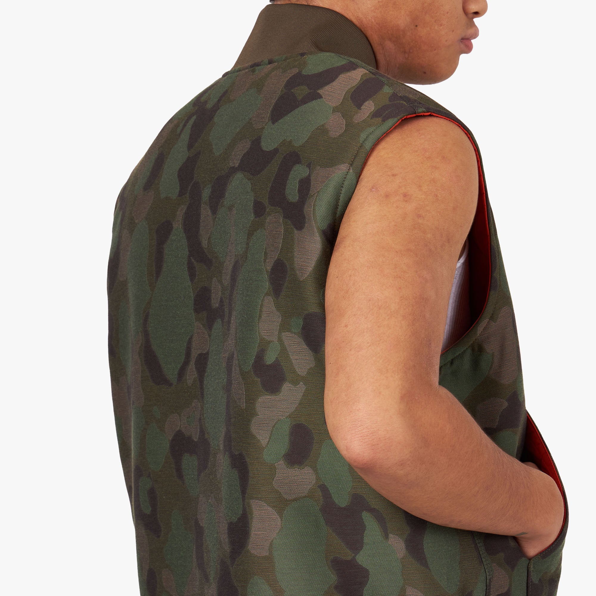  BEAMS PLUS Reversible WORK Puff Vest Camo Jacquard / Camo、mySite、merchandisen