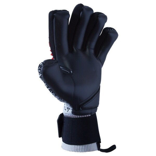 adidas Men's Predator Pro Fingersave Goalkeeper Gloves Silver Metallic/Black/Hi-Res Red、mySite、noshort