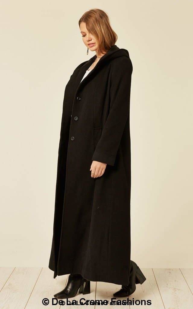  Oversized Wool Blend Hooded Long Coat、mySite、justintrudeaud