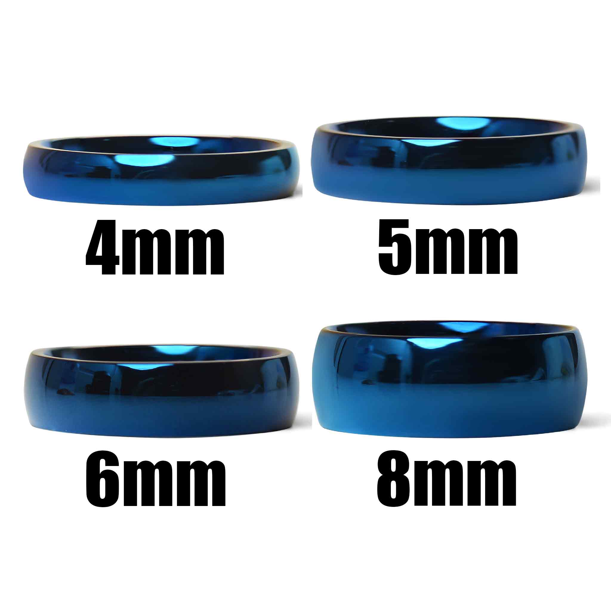 Stainless Steel Blue Blank Ring / CFR7006、mySite、dreamappss