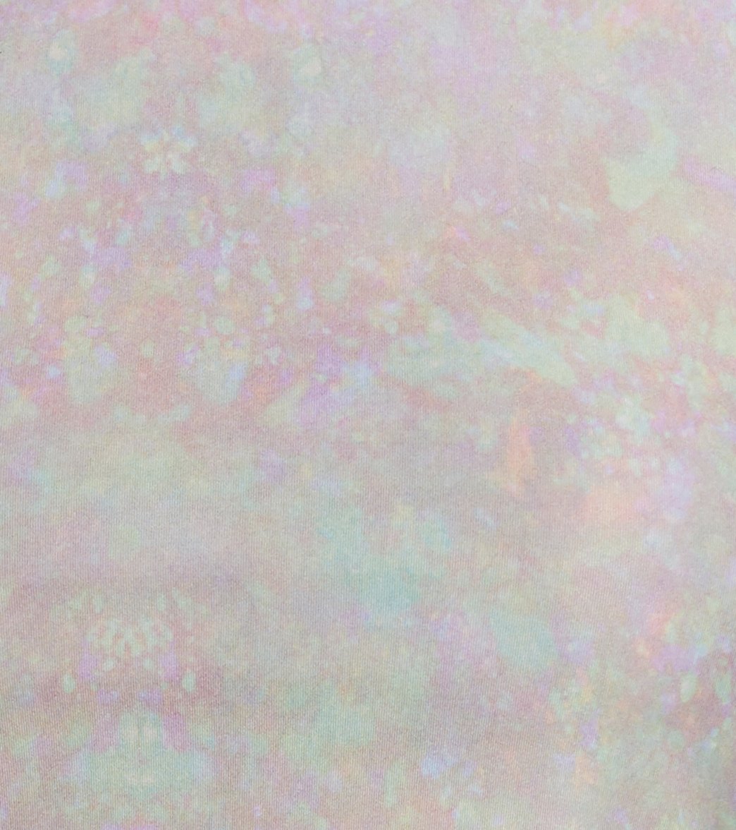 Teeki White Snake Opal Cream Thread Mermaid Crop Top、mySite、noshort