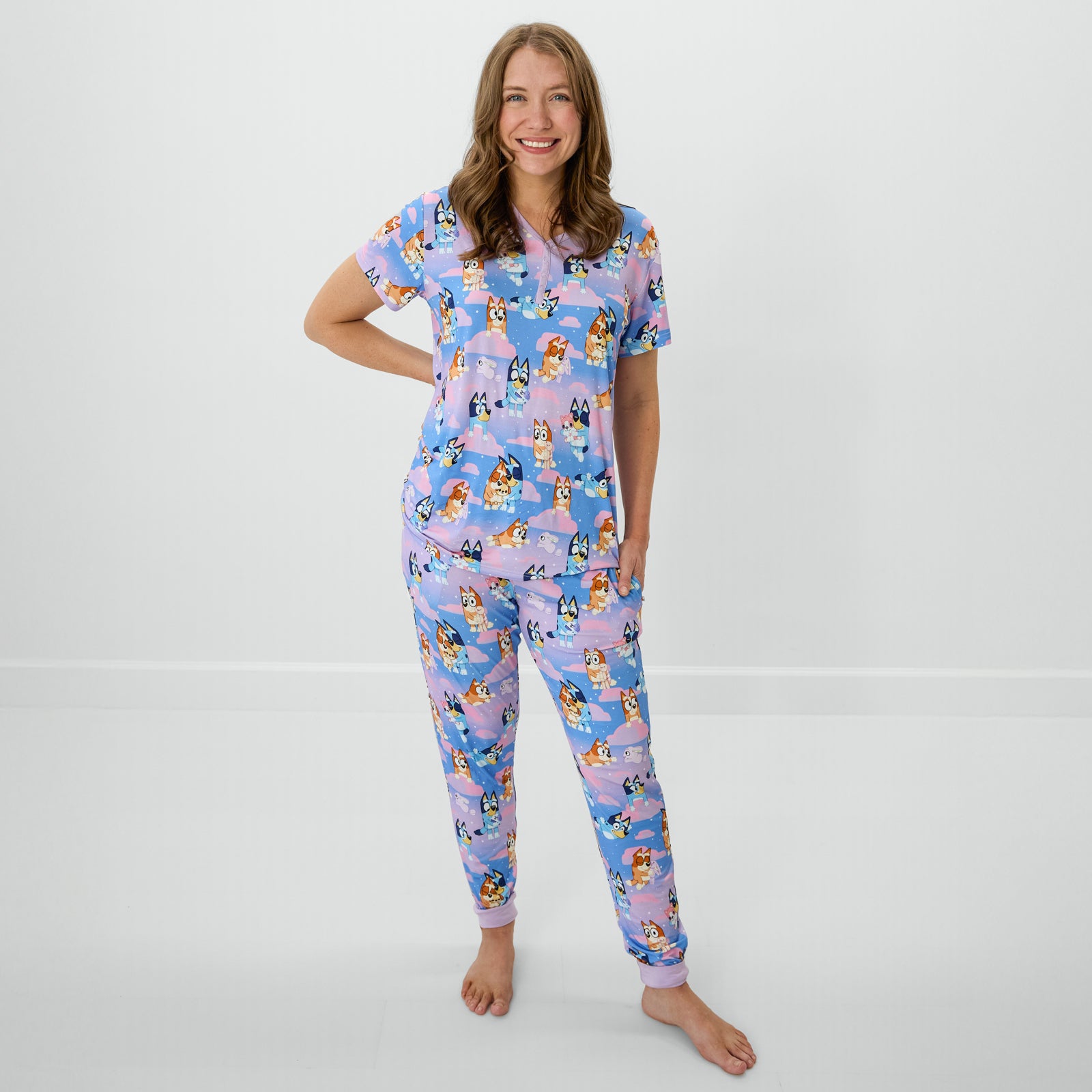  Bluey Purple Sleepytime Women's Pajama Pants、mySite、layawaytickets