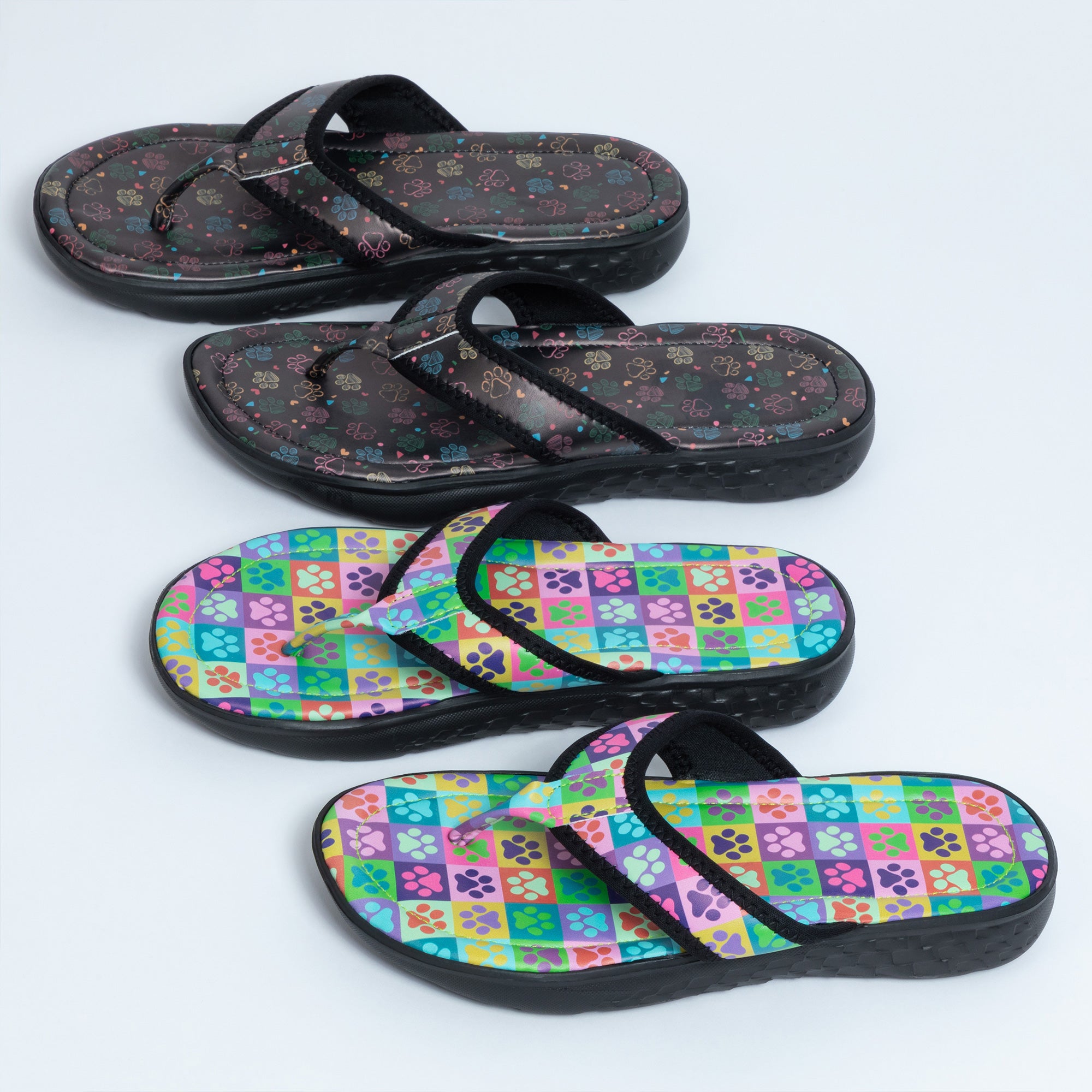 Paw Print Favorite Flip Flops、mySite、camillekostekn