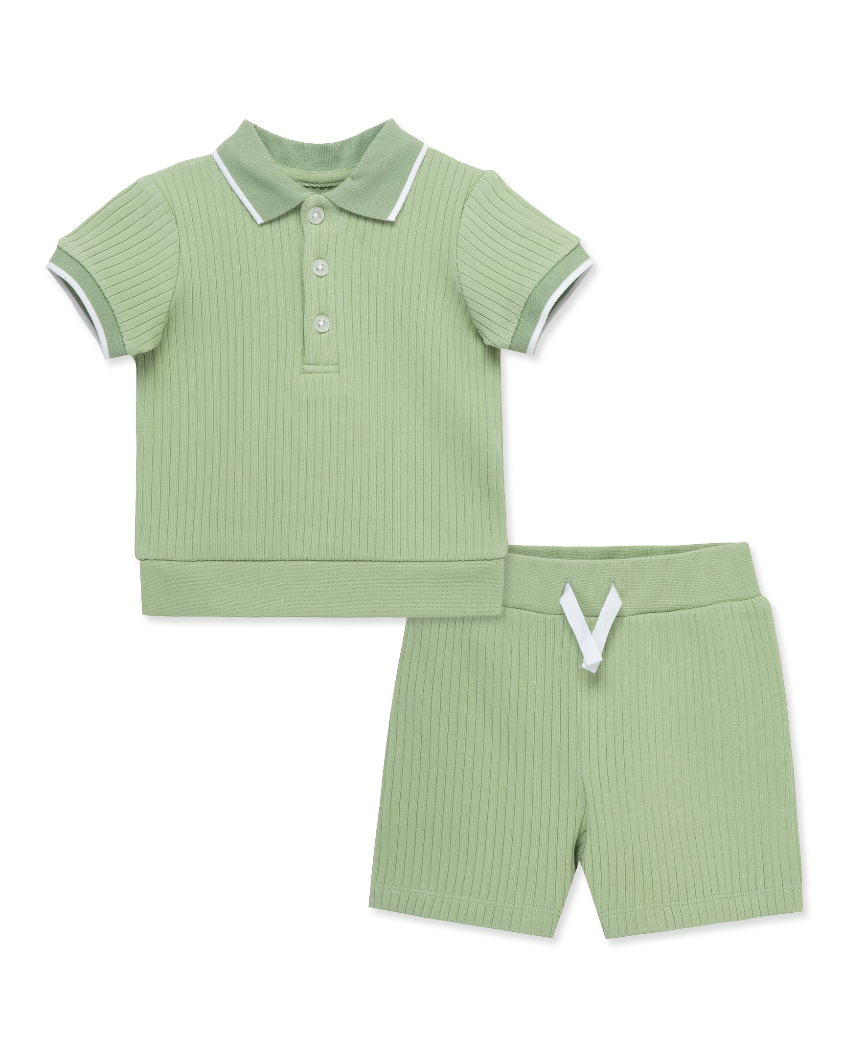  Green Polo 2-Piece Short Set (2T-4T)、mySite、layawaytickets