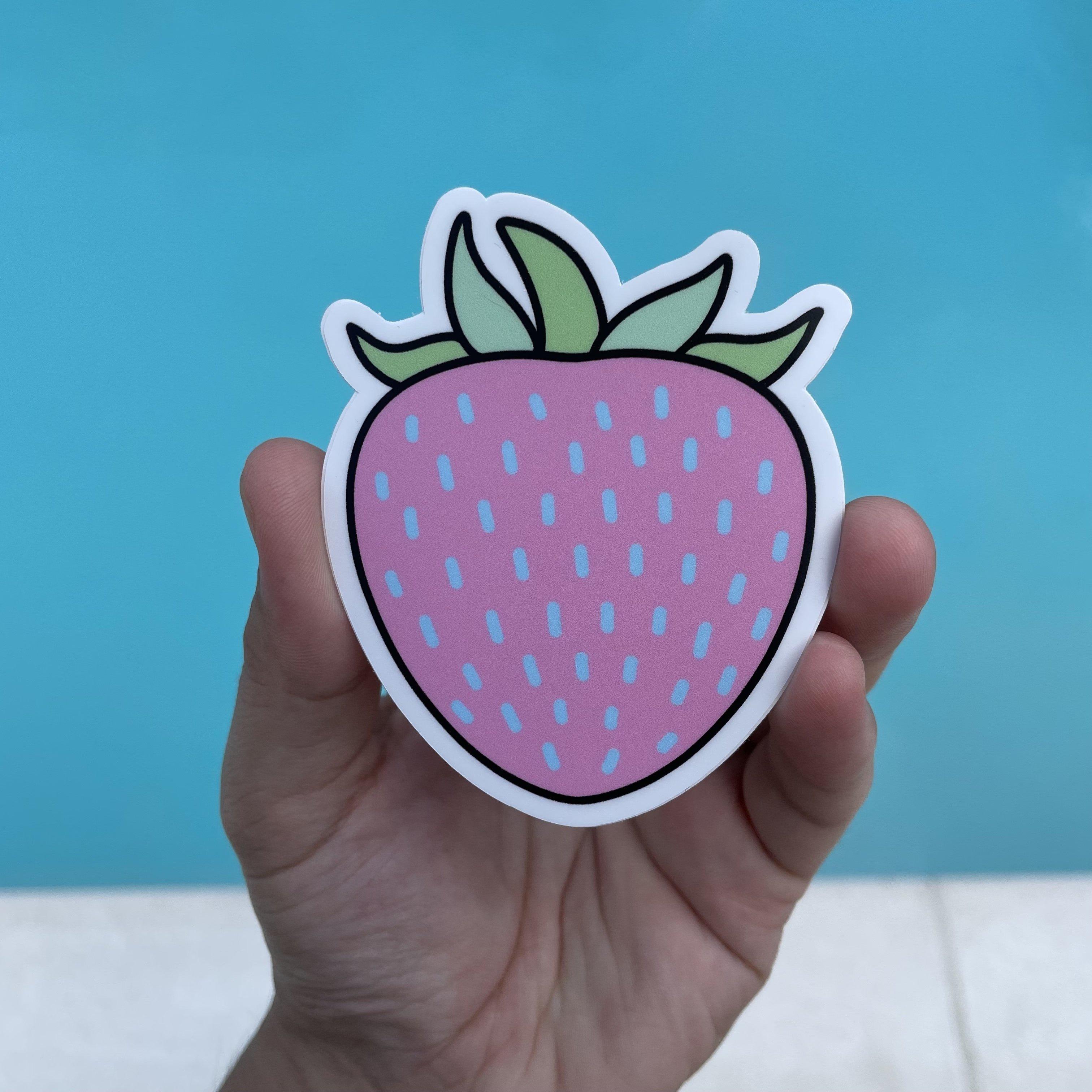  Multicolor Strawberry Aesthetic Sticker、mySite、elrpsem3k
