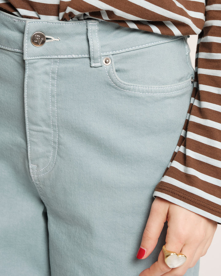 Frances Valentine Ace Jean Stretch Denim, French Blue - Final Sale、mySite、noshort