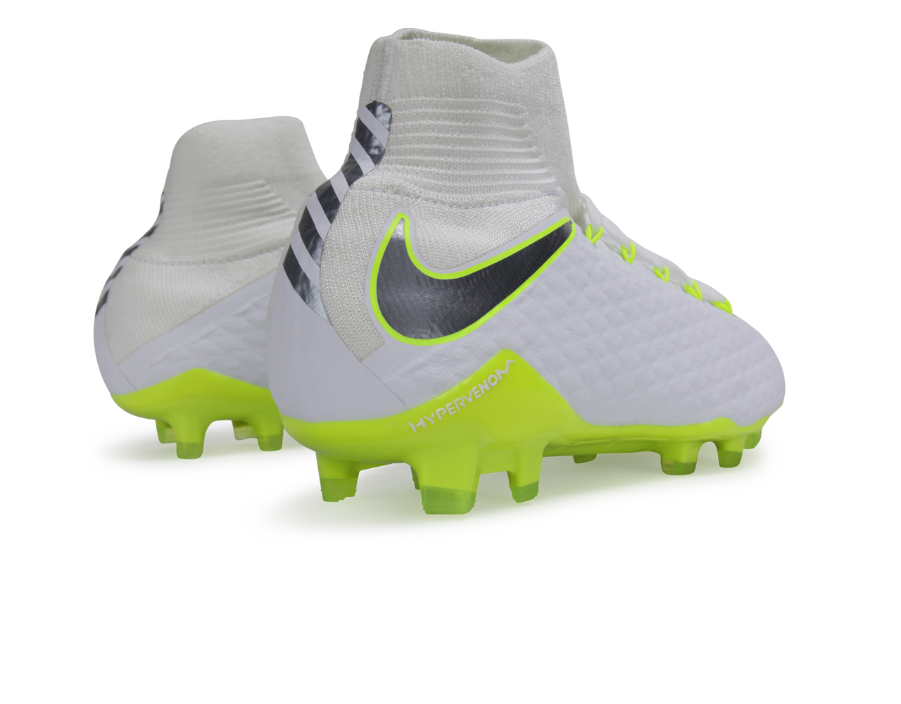 Nike Men's Hypervenom 3 Pro DF FG White/Metallic Cool Grey/Volt、mySite、bottomscart