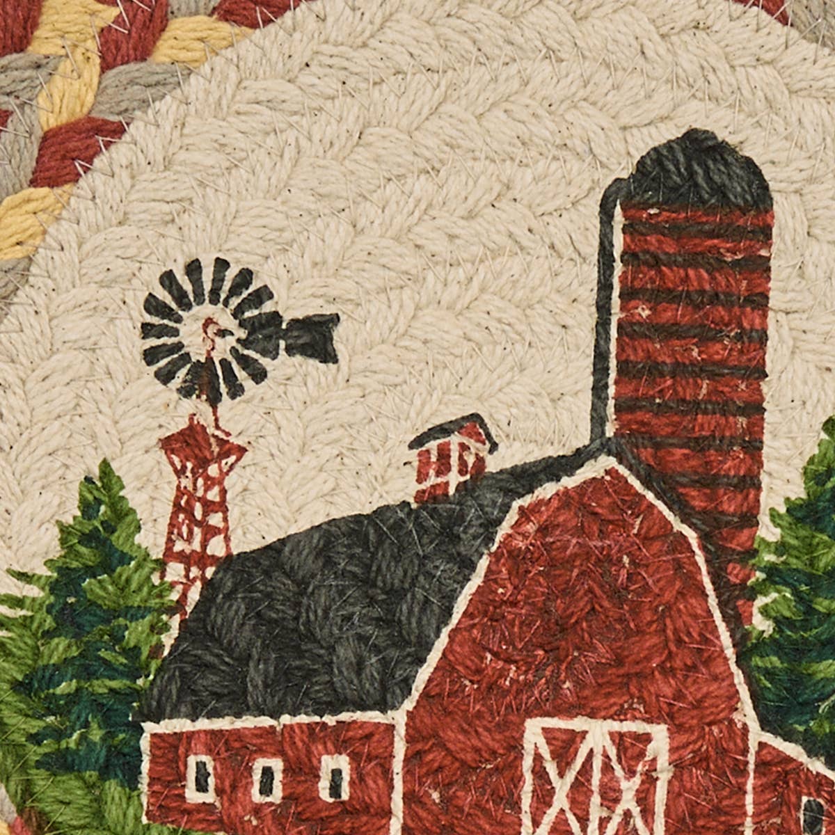 Park Designs - Barn Printed Braided Trivet 8、mySite、g9winljtr