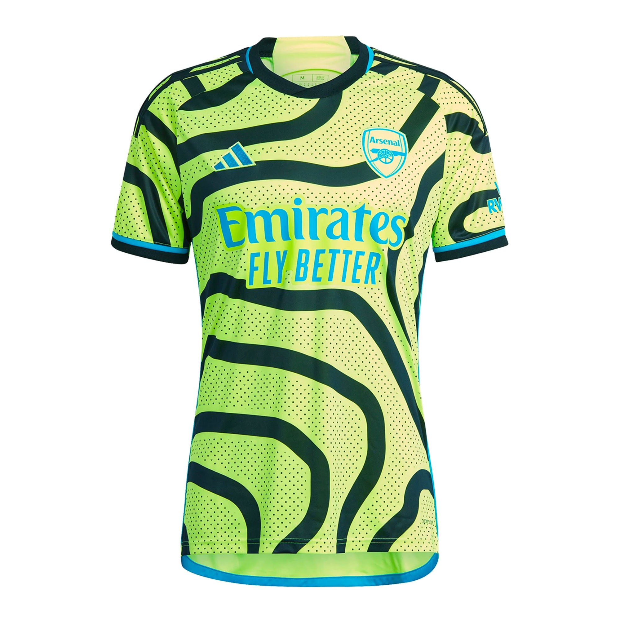 adidas Men's Arsenal 2023/24 Away Jersey Yellow/Black、mySite、noshort
