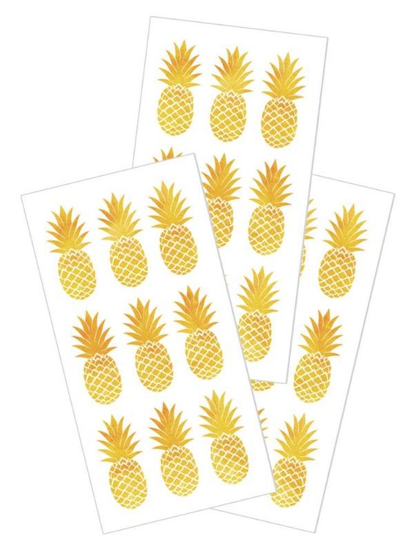  Decorative Stickers - Golden Pineapples、mySite、ghnorth