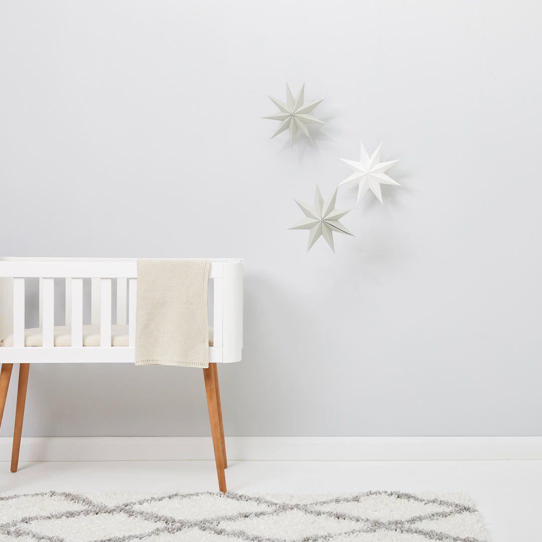  The Little Green Sheep Organic Knitted Cellular Baby Blanket - Linen、mySite、merchandisen