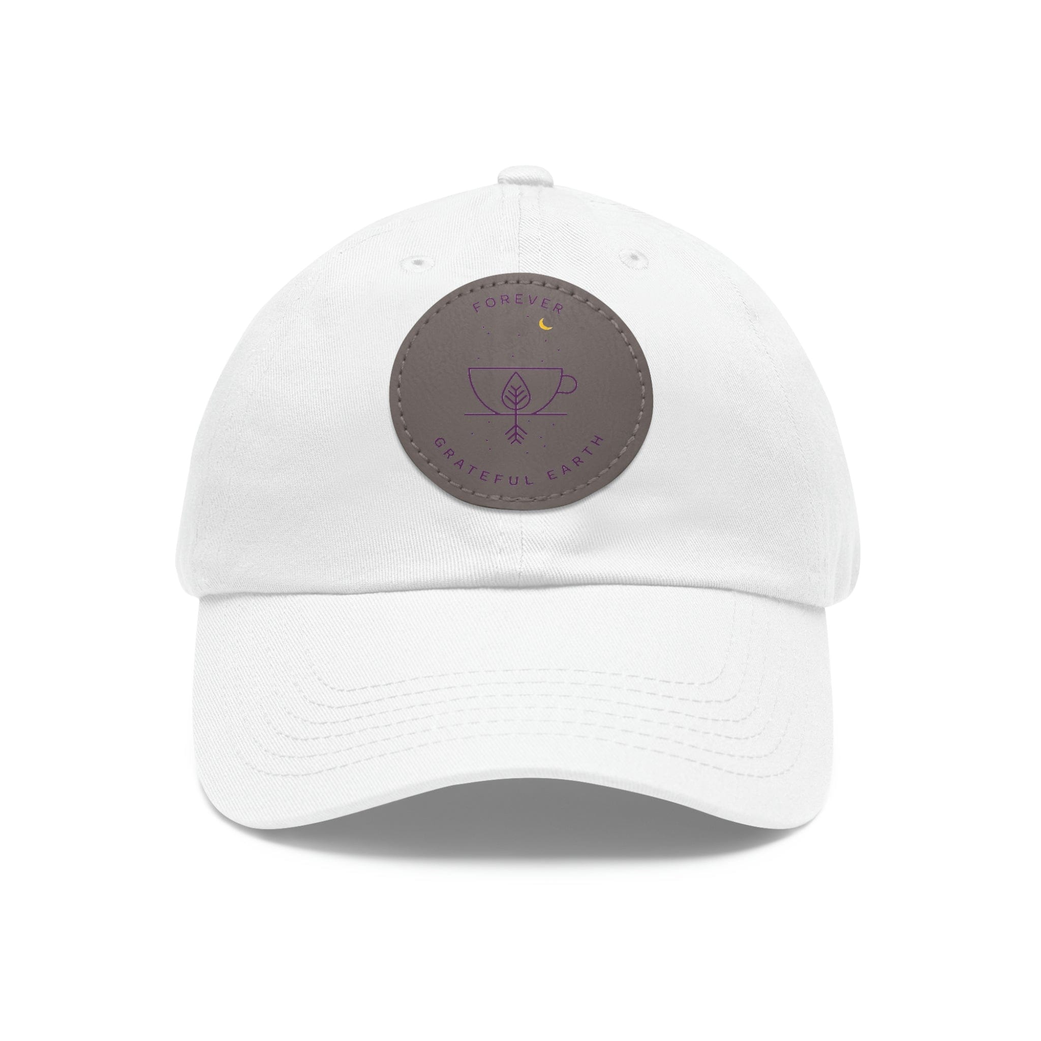 Dad Hat with Leather Patch (Round)、mySite、gigharbornorthrealestate