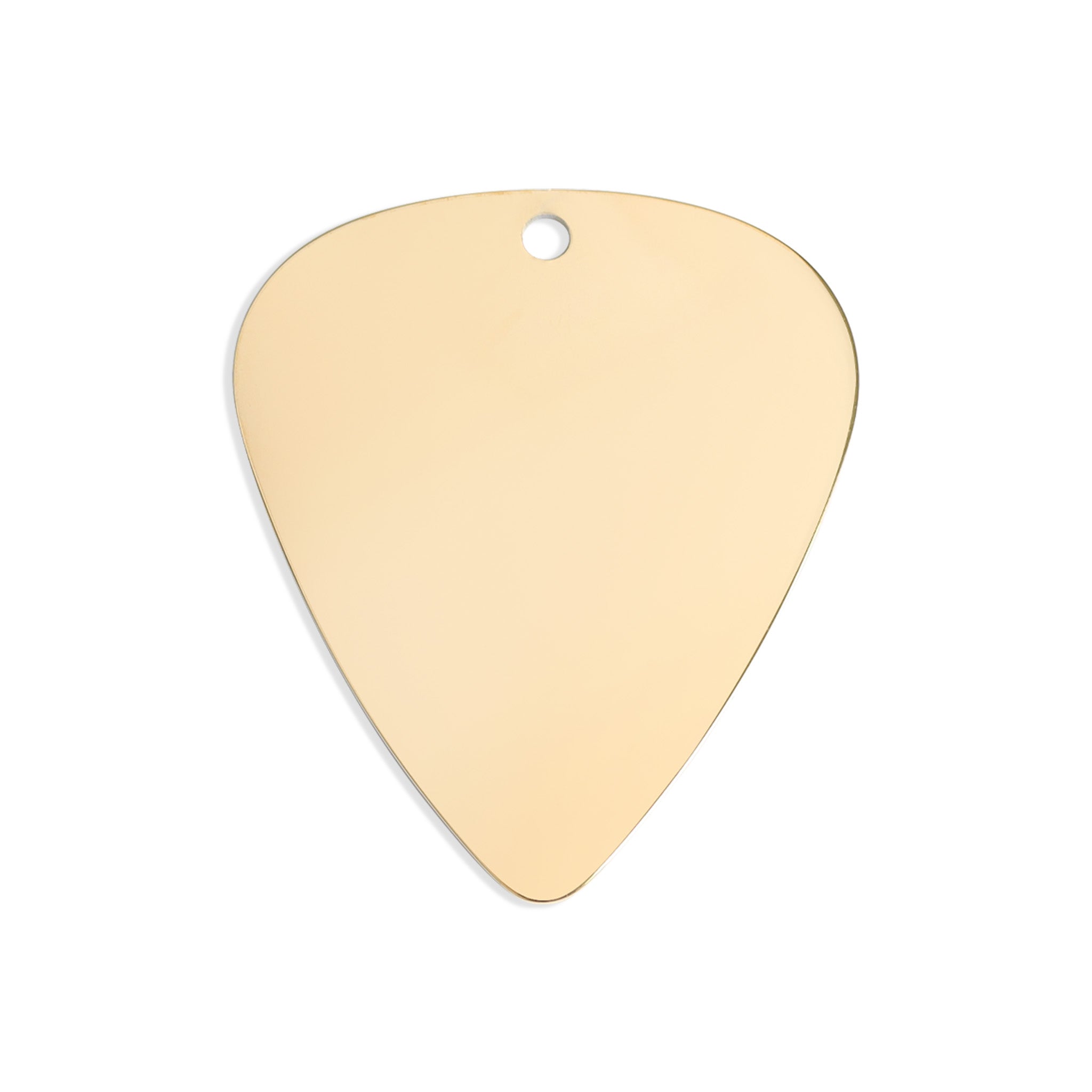18K Gold PVD Blank Stainless Steel Guitar Pick Pendant / SBB0103、mySite、dreamappss