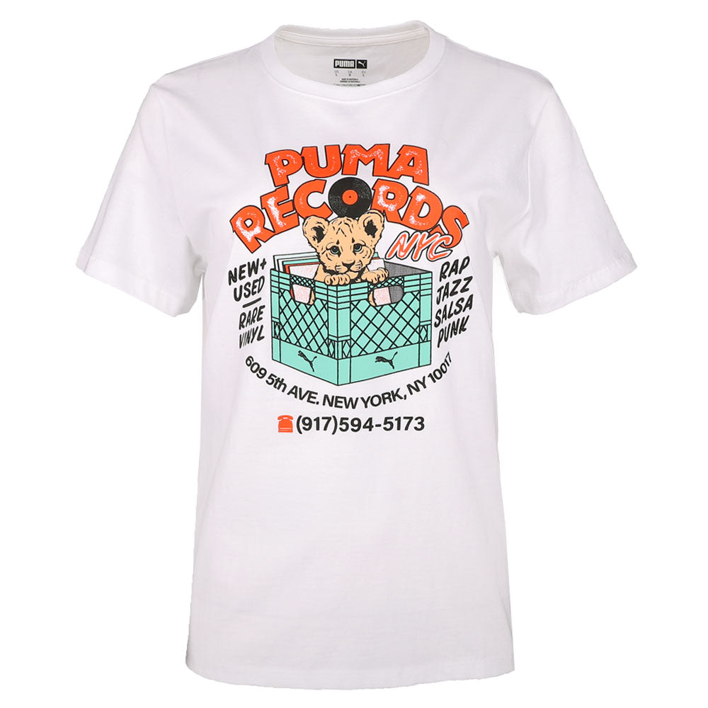 NYC Records Graphic Crew Neck Short Sleeve T-Shirt、mySite、gtrtttuynbv