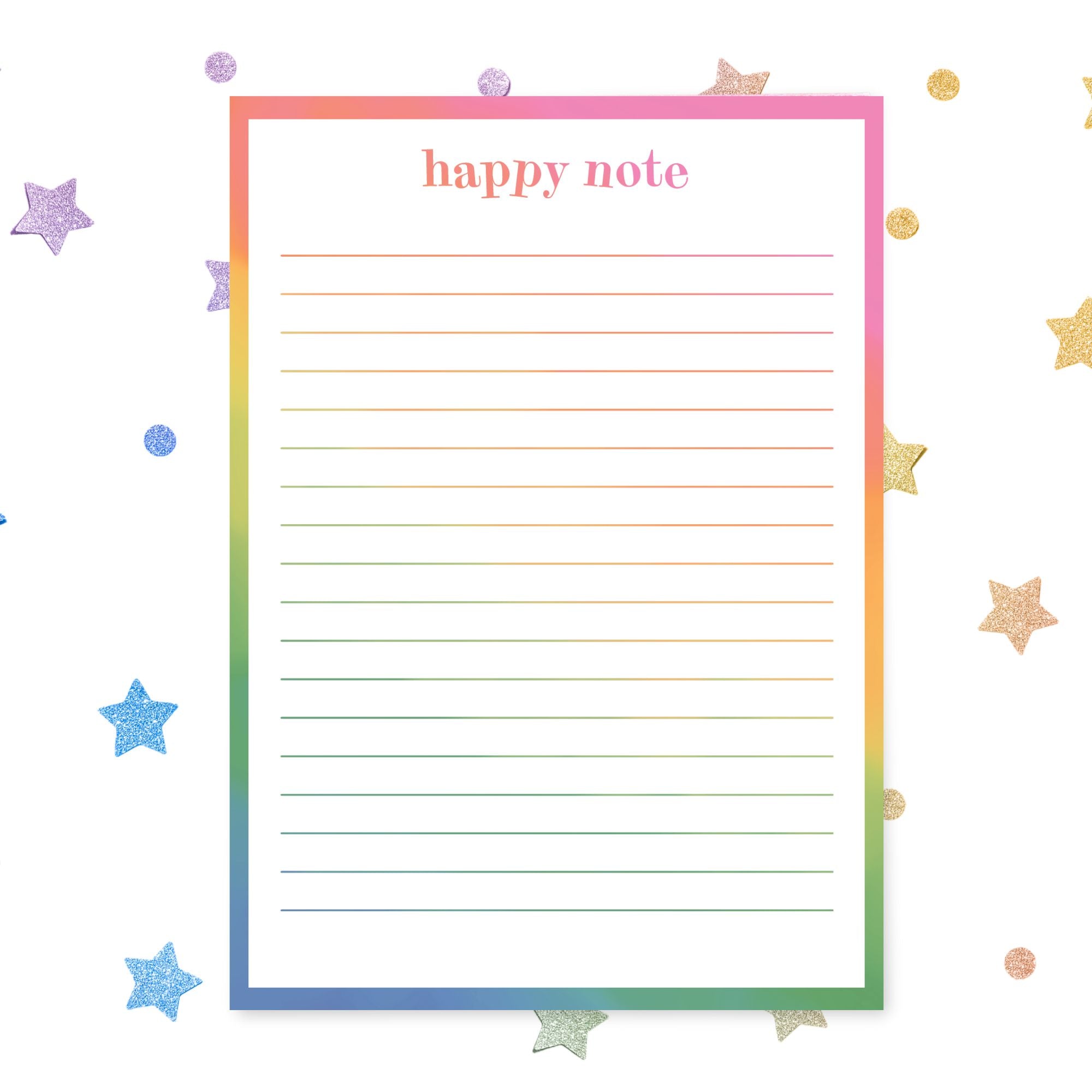  Happy Note A6 Notepad Rainbow Rider Edition、mySite、ghnorth